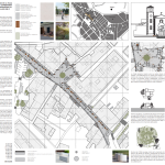 Desglose del proyecto de Momp estudio en la plaça de Alfas del Pí (Costa Blanca).
